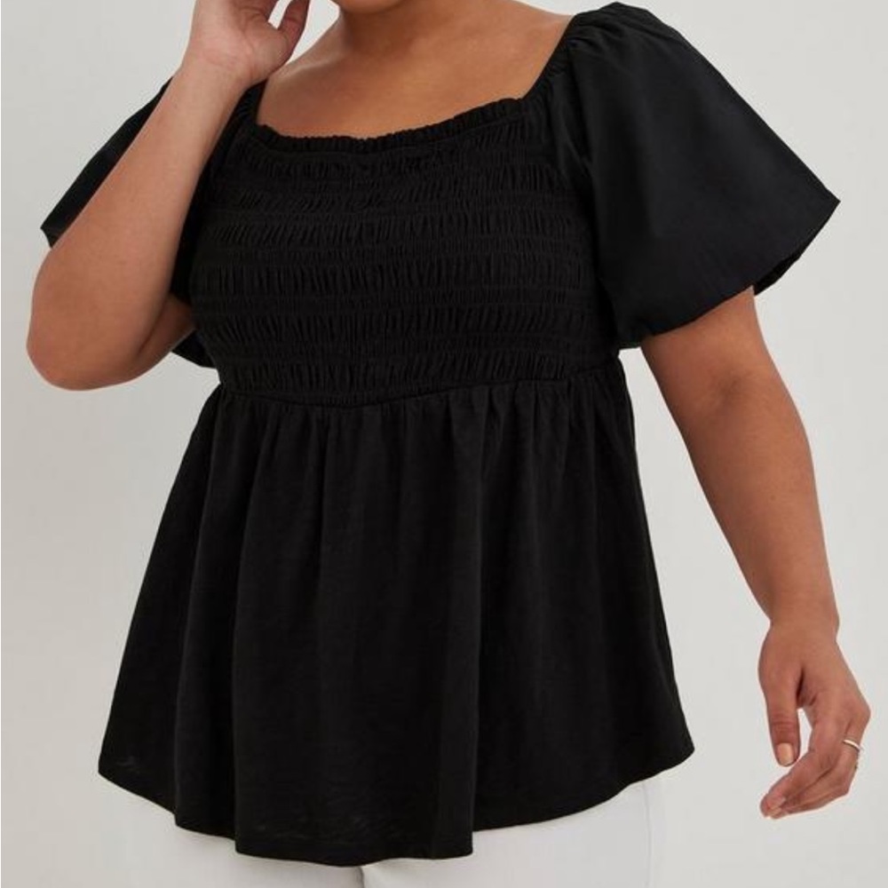 Torrid Babydoll Puff Sleeve Top - NWT